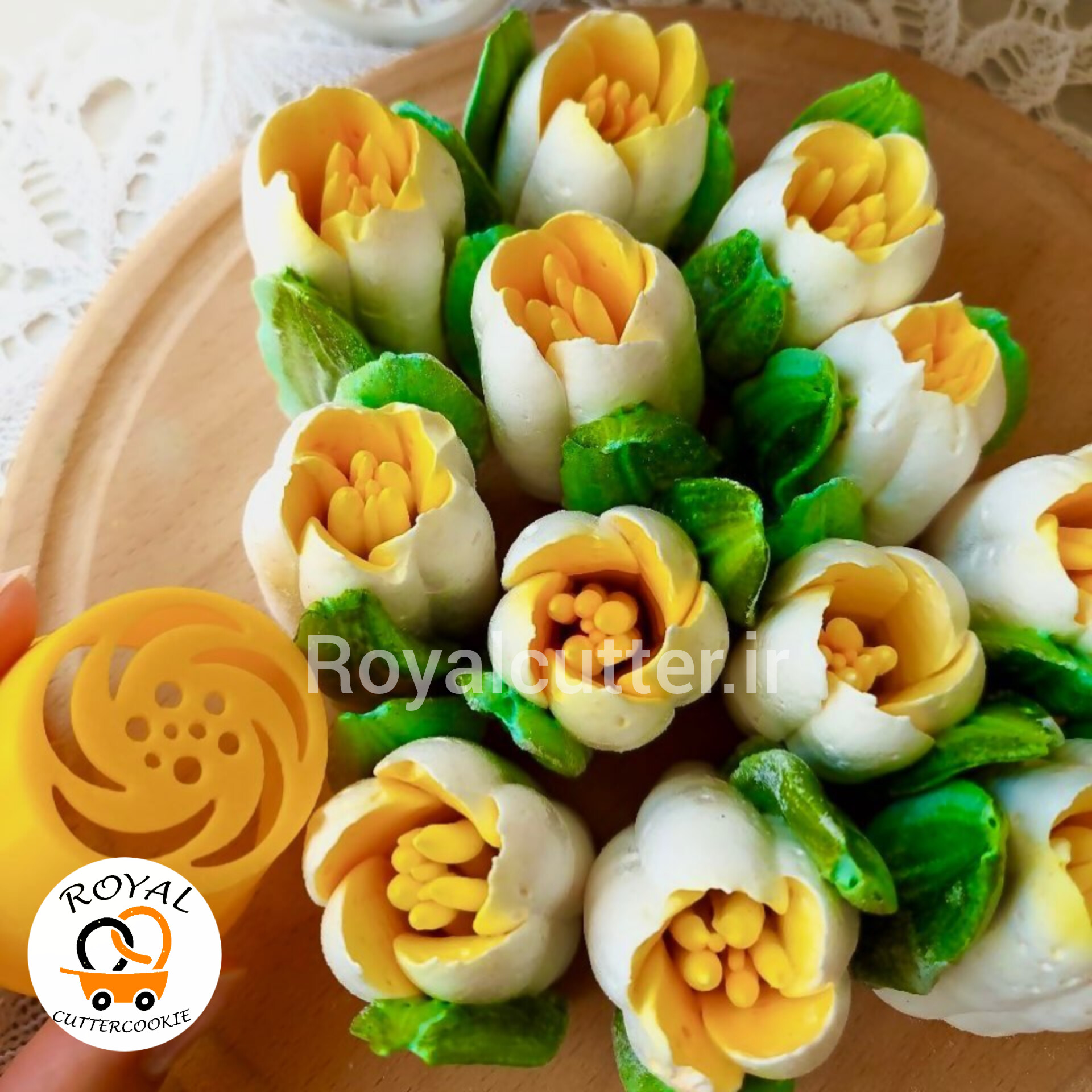 ماسوره روسی (زفیر) رویال کاتر طرح 2 سه بعدی قطر ۴.۵ سانت
