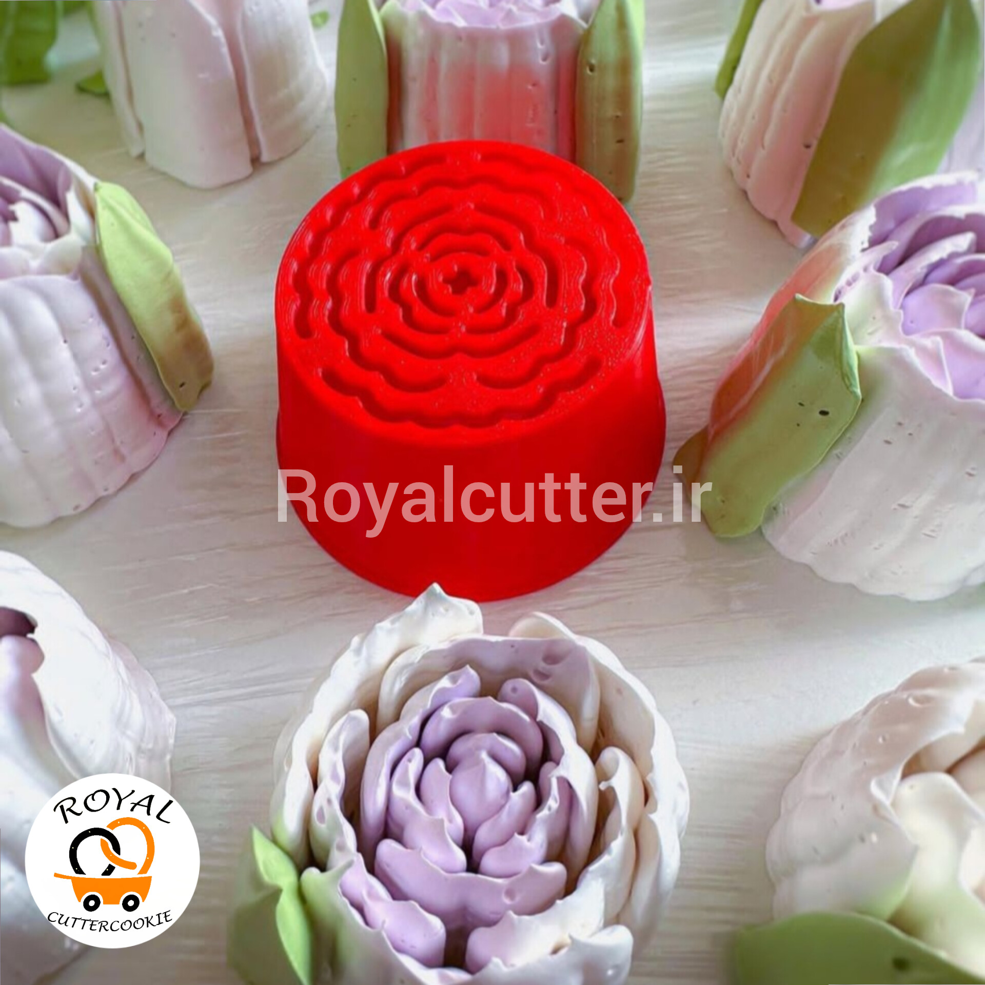 ماسوره روسی (زفیر) رویال کاتر طرح 10 سه بعدی قطر ۴.۵ سانت
