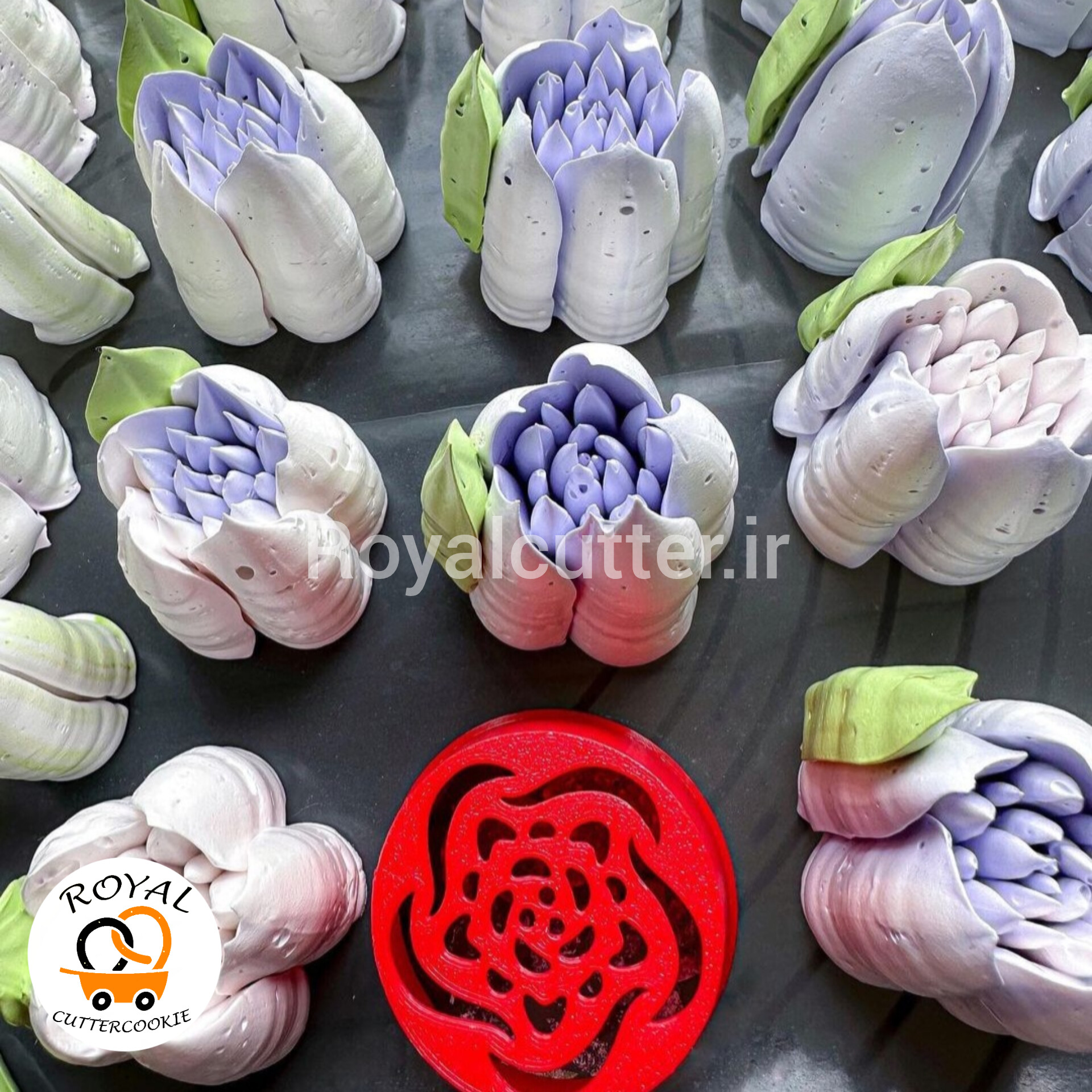 ماسوره روسی (زفیر) رویال کاتر طرح 12 سه بعدی قطر ۴.۵ سانت