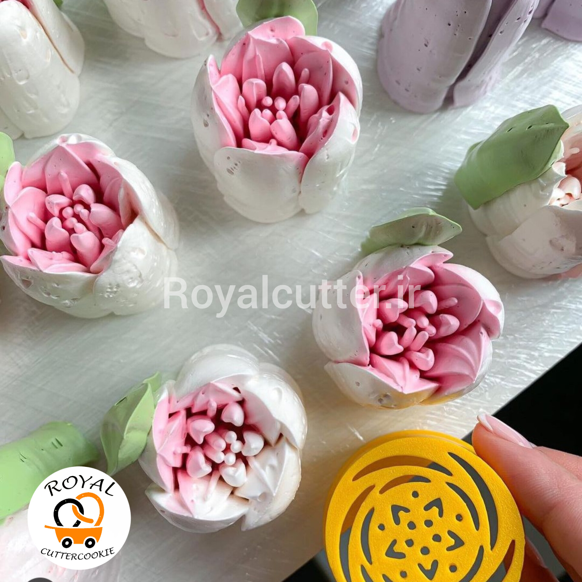 ماسوره روسی (زفیر) رویال کاتر طرح 18 سه بعدی قطر ۴.۵ سانت