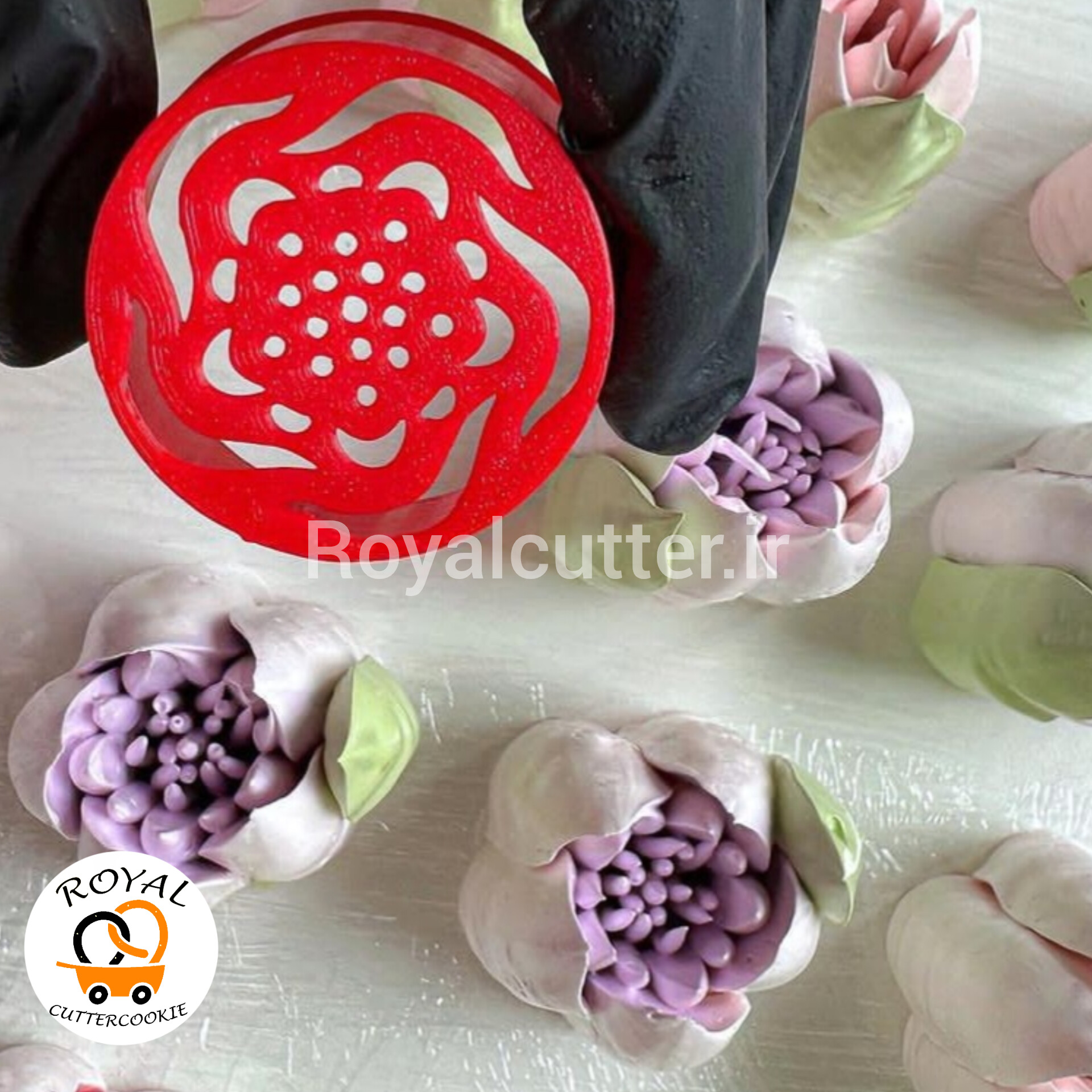 ماسوره روسی (زفیر) رویال کاتر طرح 19 سه بعدی قطر ۴.۵ سانت