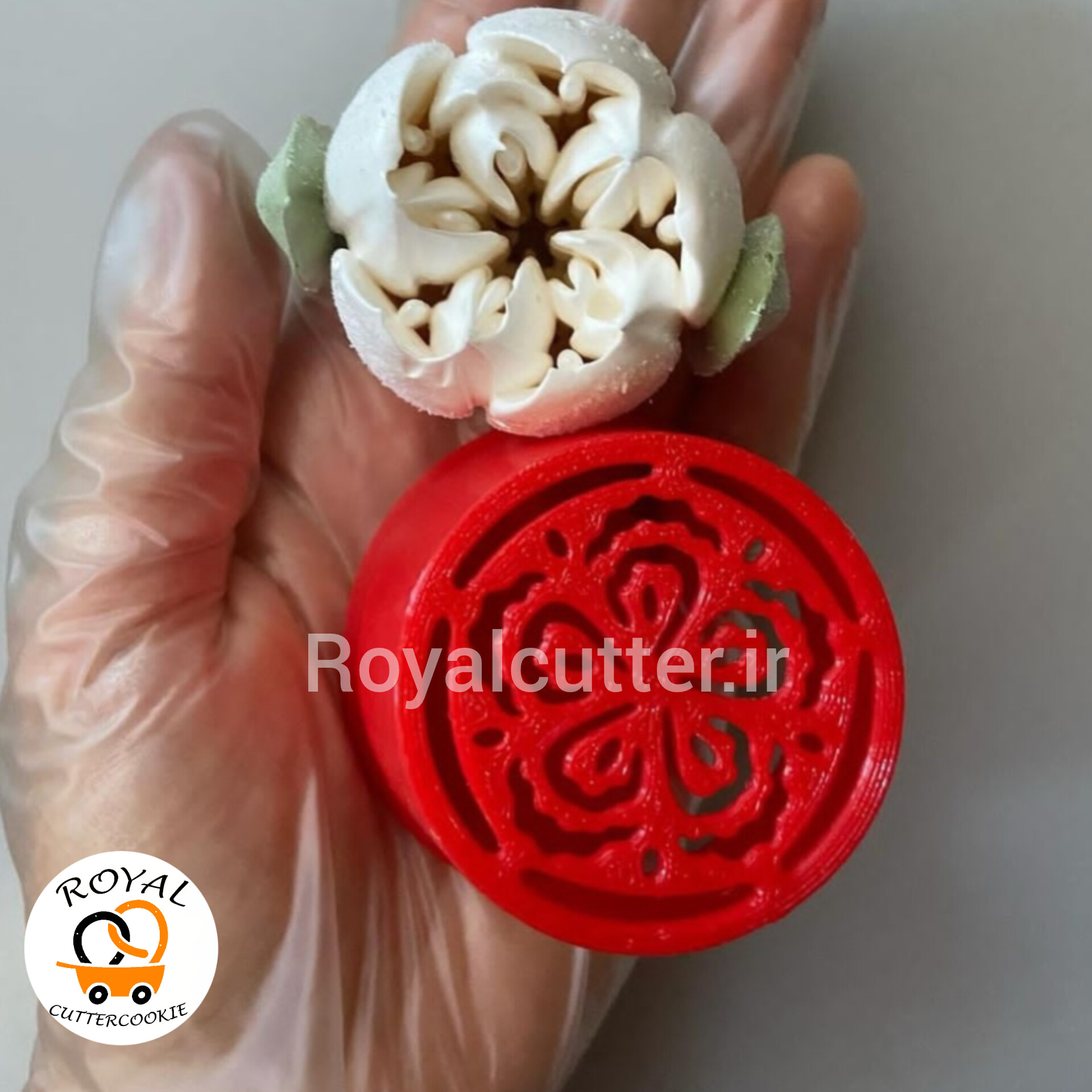 ماسوره روسی (زفیر) رویال کاتر طرح 25 سه بعدی قطر ۴.۵ سانت
